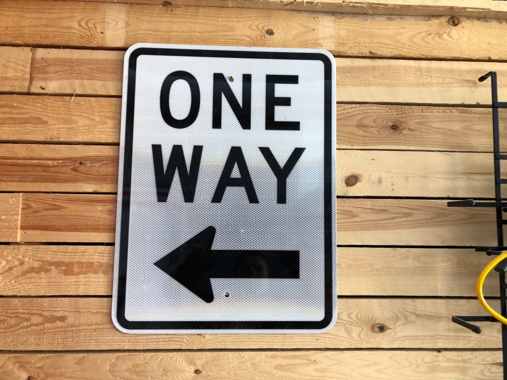 American road sign ONE WAY: USA Decoration - StefVintageStore
One Way Street Signs